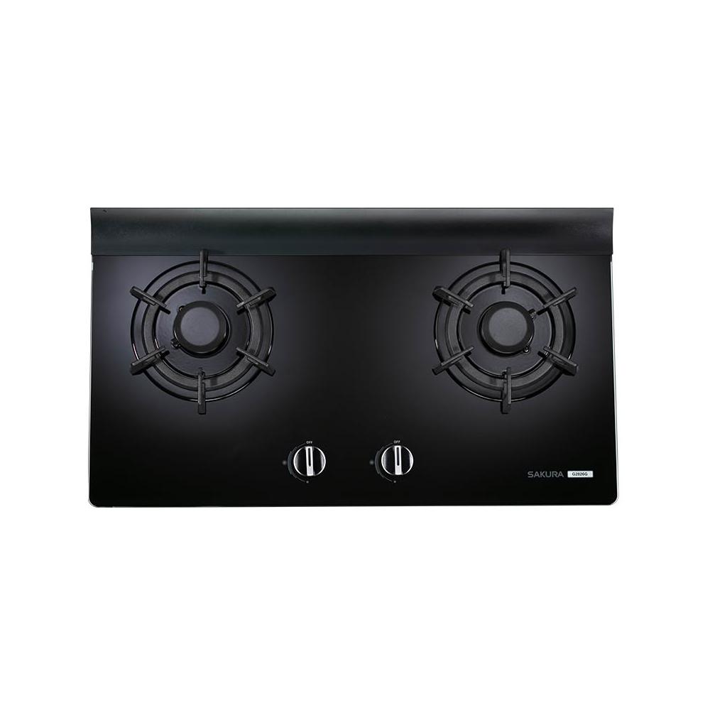 【SAKURA 櫻花】G2826GB 單環高效二口玻璃檯面爐 瓦斯爐 壓電式點火開關