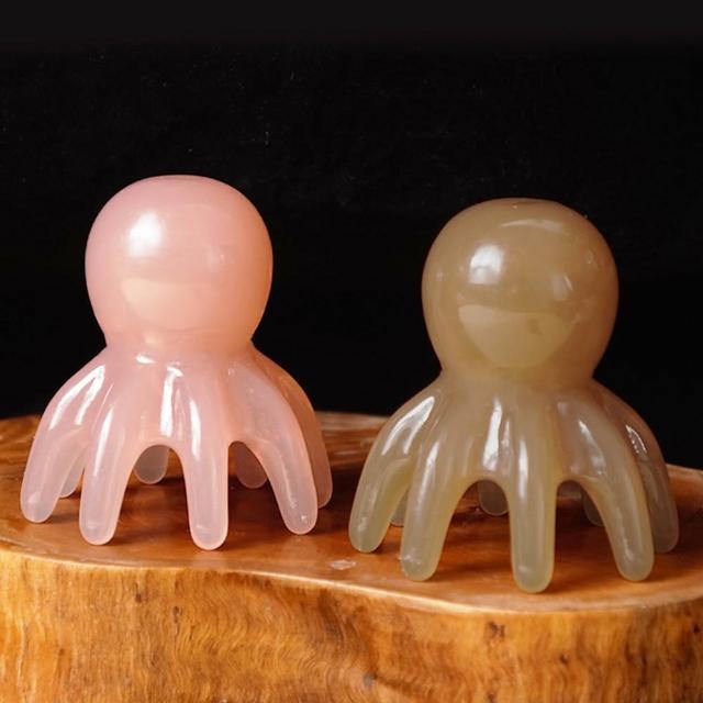 【夢巴黎】章魚按摩梳 2入組 按摩 刮痧 按摩梳 梳 頭皮按摩梳 頭部按摩器 按摩工具 經絡梳 按摩梳子