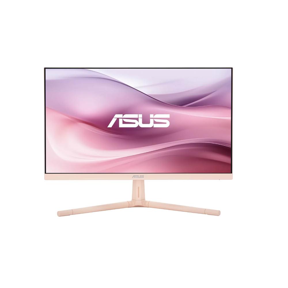 【ASUS 華碩】ASUS 華碩 VU249CFE-P 電競螢幕 淡玫瑰色 24吋 100Hz IPS FHD 1ms 電腦螢幕 護眼螢幕