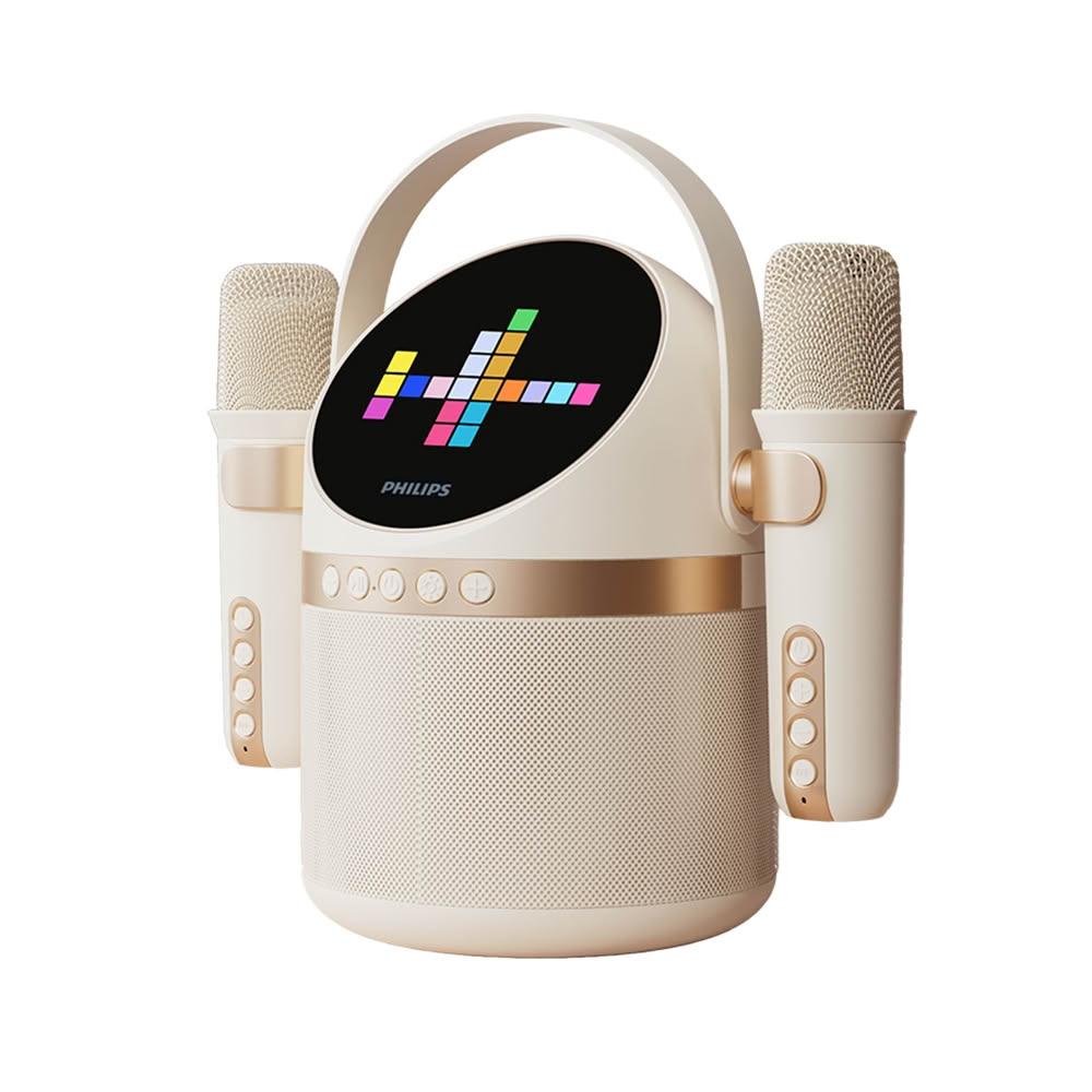 【Philips 飛利浦】小福麥AI智能K歌藍牙音箱-TAS2509WT(加贈手持無線風扇