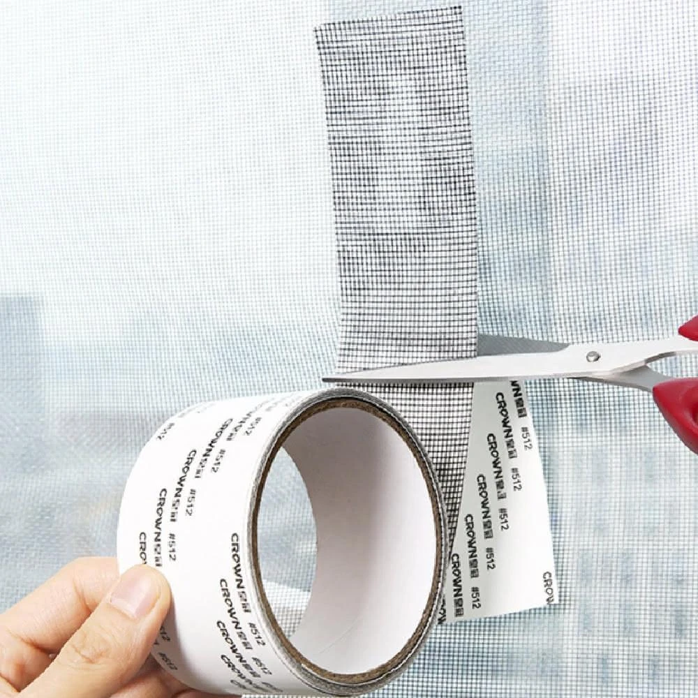 【FANCY LIFE】紗窗修補貼-1卷200cm款(紗窗貼 紗窗修補片 紗窗補洞 紗窗修補 蚊帳修補 紗門修補)