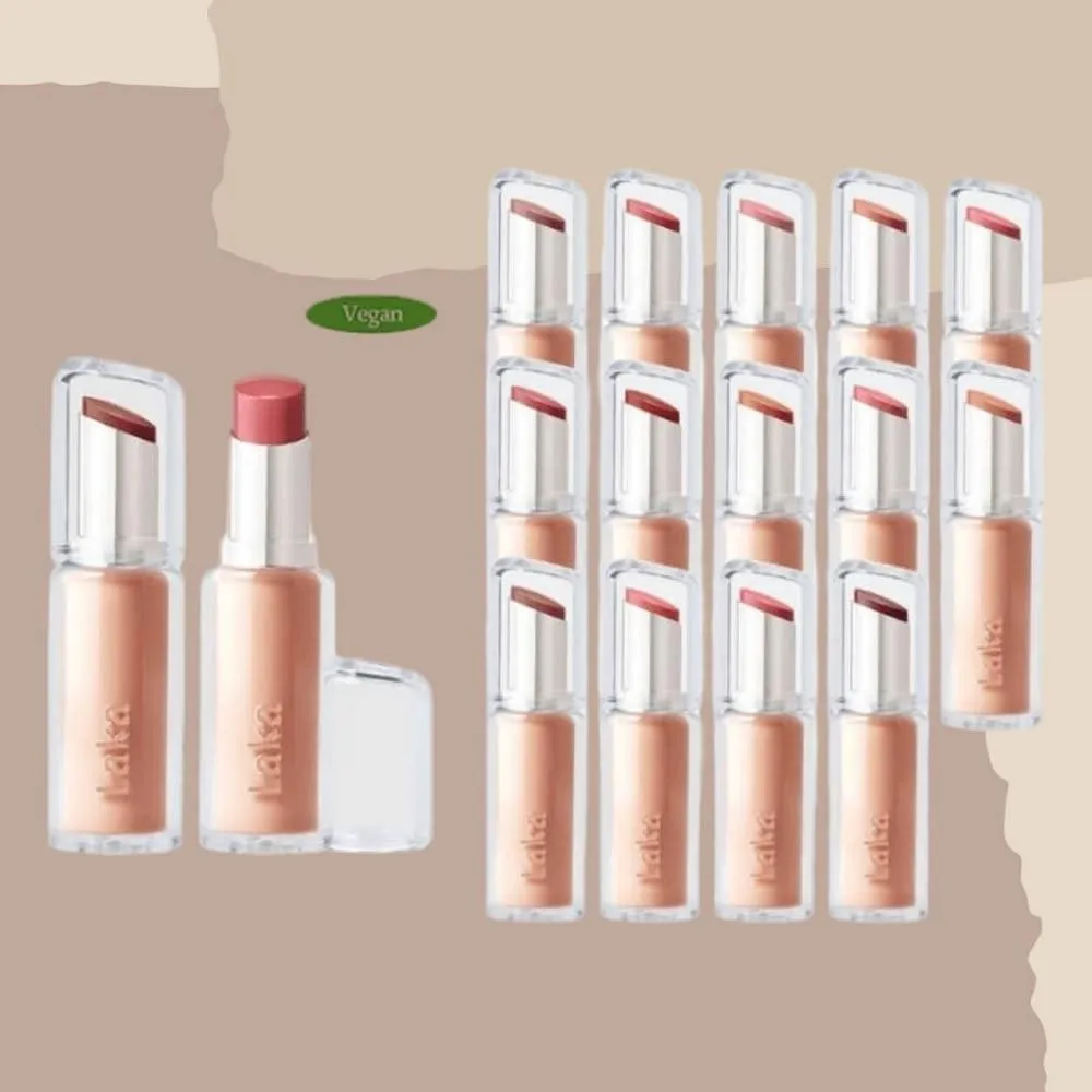 【Laka】玻璃光水潤唇膏 不掉色水光唇膏(玻璃光澤 不顯唇紋 高顯色)