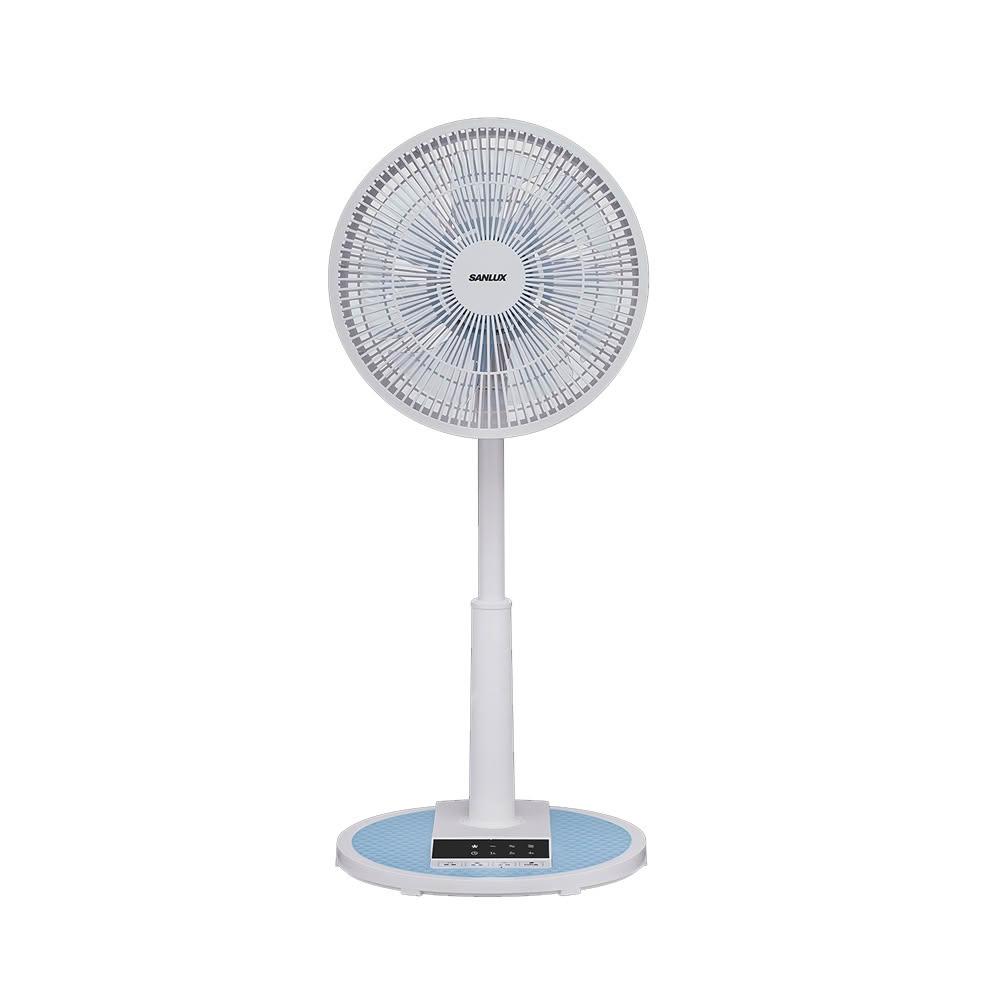 【SANLUX 台灣三洋】12吋 微電腦自然風遙控立扇 藍/灰/粉 /台 EF-T12AJ1/EF-T12AJ2/EF-T12AJ3