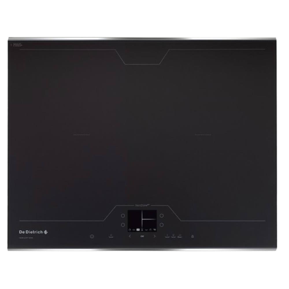 De Dietrich DTI1358DG IH感應爐,法國原裝進口,採用德國陶瓷玻璃面板,耐用防刮。7200W高功率,支援保溫、精準控溫及多段火力選擇,尺寸65x52x6.4cm,重量15kg,220V電壓使用,一年保固。完美適合現代廚房,提升烹飪效率與安全。 帝璽 De Dietrich DTI1358DG