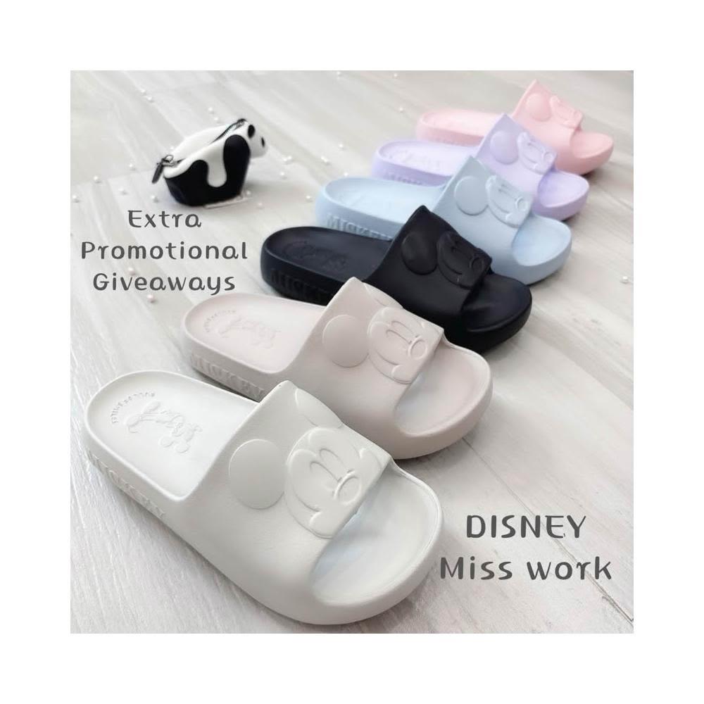 【Disney 迪士尼】送迪士尼六色蠟筆  迪士尼拖鞋  Disney 拖鞋 2D立體迪士尼拖鞋 米奇拖鞋  防水 止滑 耐磨 米妮拖鞋