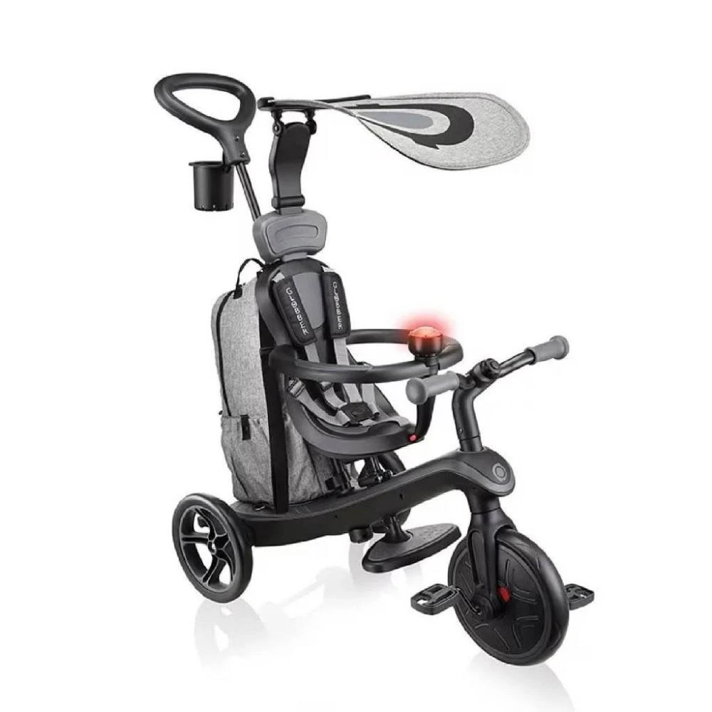 【GLOBBER 哥輪步】4合1 Trike多功能3輪推車尊爵特仕版-銀河星際黑