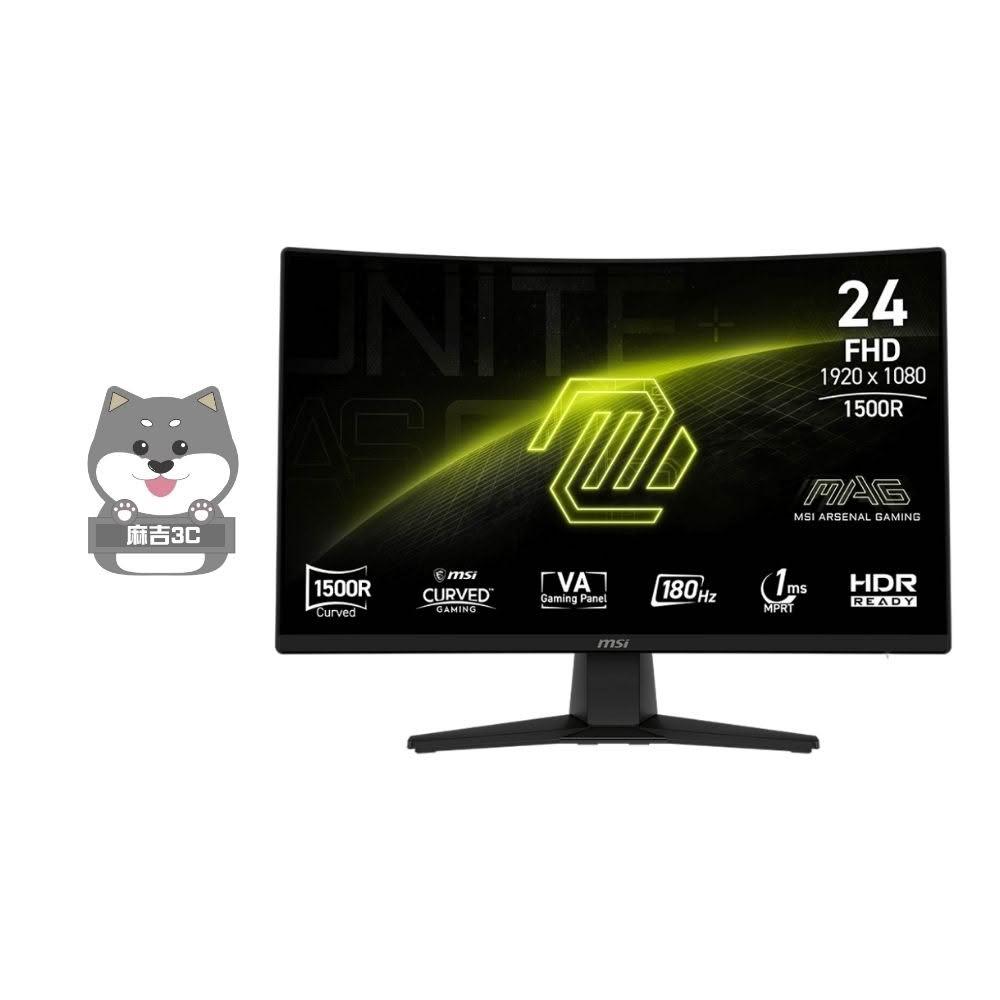 【MSI 微星】 msi 微星 MAG 242C 24型 VA FHD 180Hz 曲面 電競螢幕 1500R