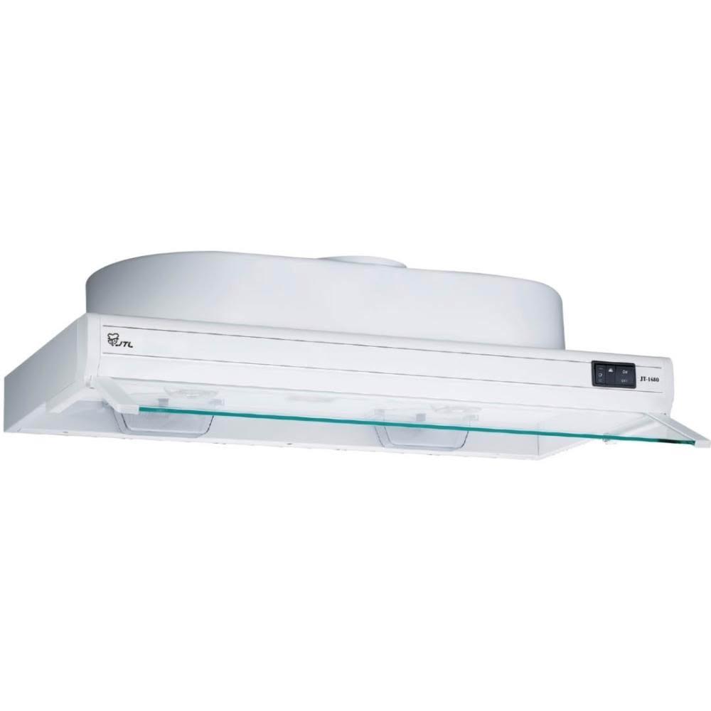 【喜特麗】JT-1680W 隱藏式排油煙機 (含基本安裝)｜半隱藏｜80公分｜高亮度LED燈｜易清｜烤漆｜