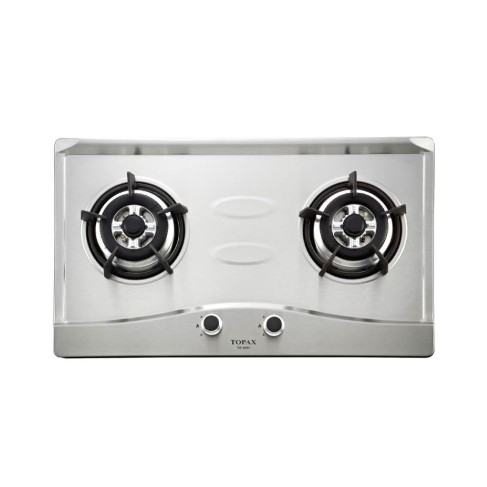 【莊頭北】TG-8501S 二口不鏽鋼檯面爐 (含基本安裝)｜銅蓋爐頭｜鑄鐵爐架｜瓦斯爐｜