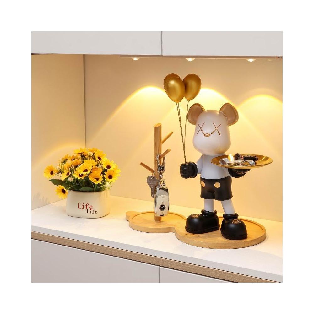 暴力熊新居玄關鑰匙收納擺件客廳酒櫃進門入戶鞋櫃家居裝飾品