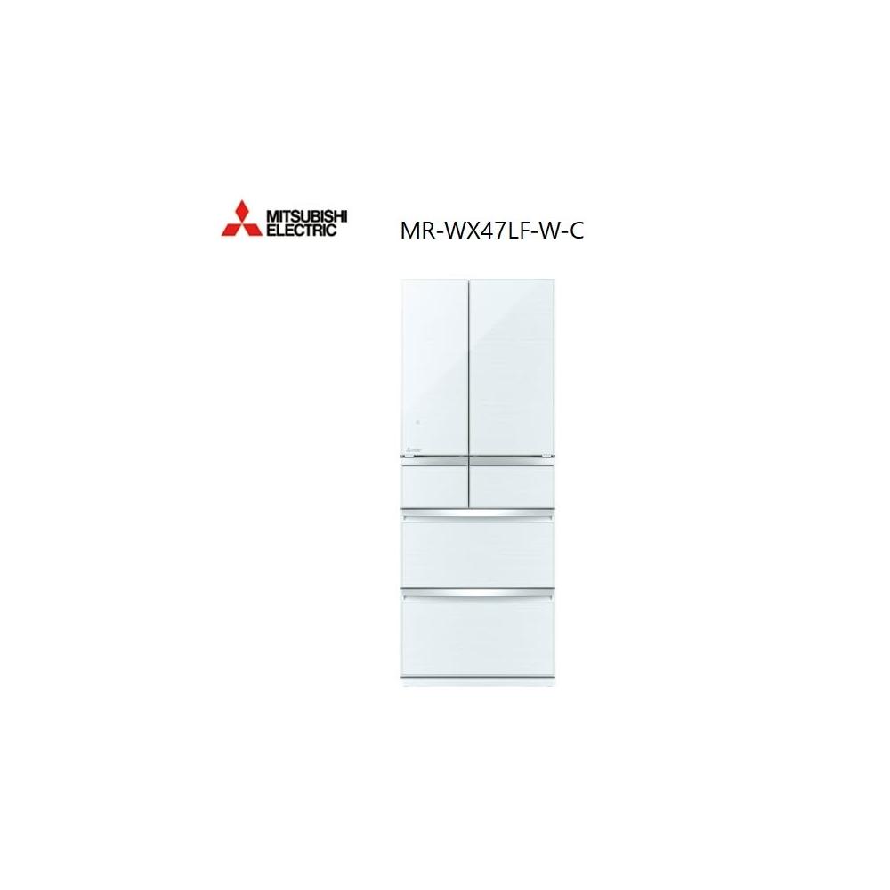 【MITSUBISHI 三菱電機】MR-WX47LF-W-C【三菱】472L日製玻璃鏡面變頻六門冰箱 水晶白(含基本安裝)