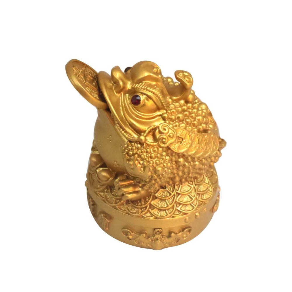 沙金三腳金蟾咬錢】聚財招財擺件｜開運風水工藝品｜開業禮物家居辦公室裝飾