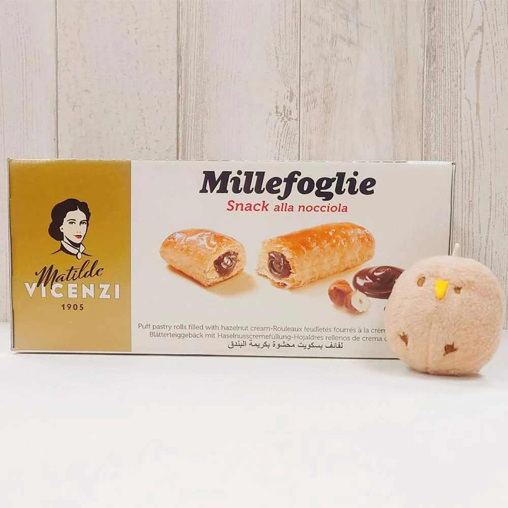 【Matilde Vicenzi】榛果風味千層酥 25公克 24入 (義大利 榛果 榛果可可 千層酥)