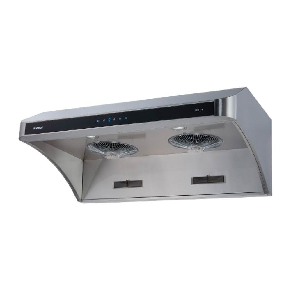 【林內】RH-9178 深罩式全直流變頻排油煙機 (含基本安裝)｜斜背式｜90公分｜雙馬達｜5段風速｜深罩攏煙｜低速靜音｜