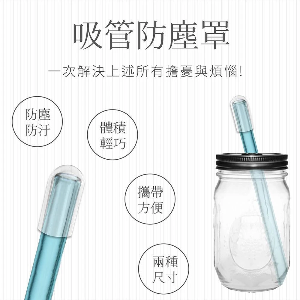 CP最高免運 玻璃吸管套3件組+收納盒 吸管防塵套 吸管配件 環保吸管防塵套