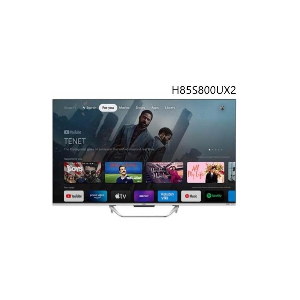 【Haier 海爾】H85S800UX2【Haier海爾】 85吋GOOGLE TV 4K QLED顯示器(含基本安裝)