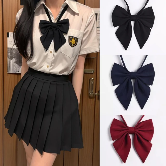 梵花 JK制服領結女羽根純色領花學院風學士服襯衫校服配件水手服蝴蝶結