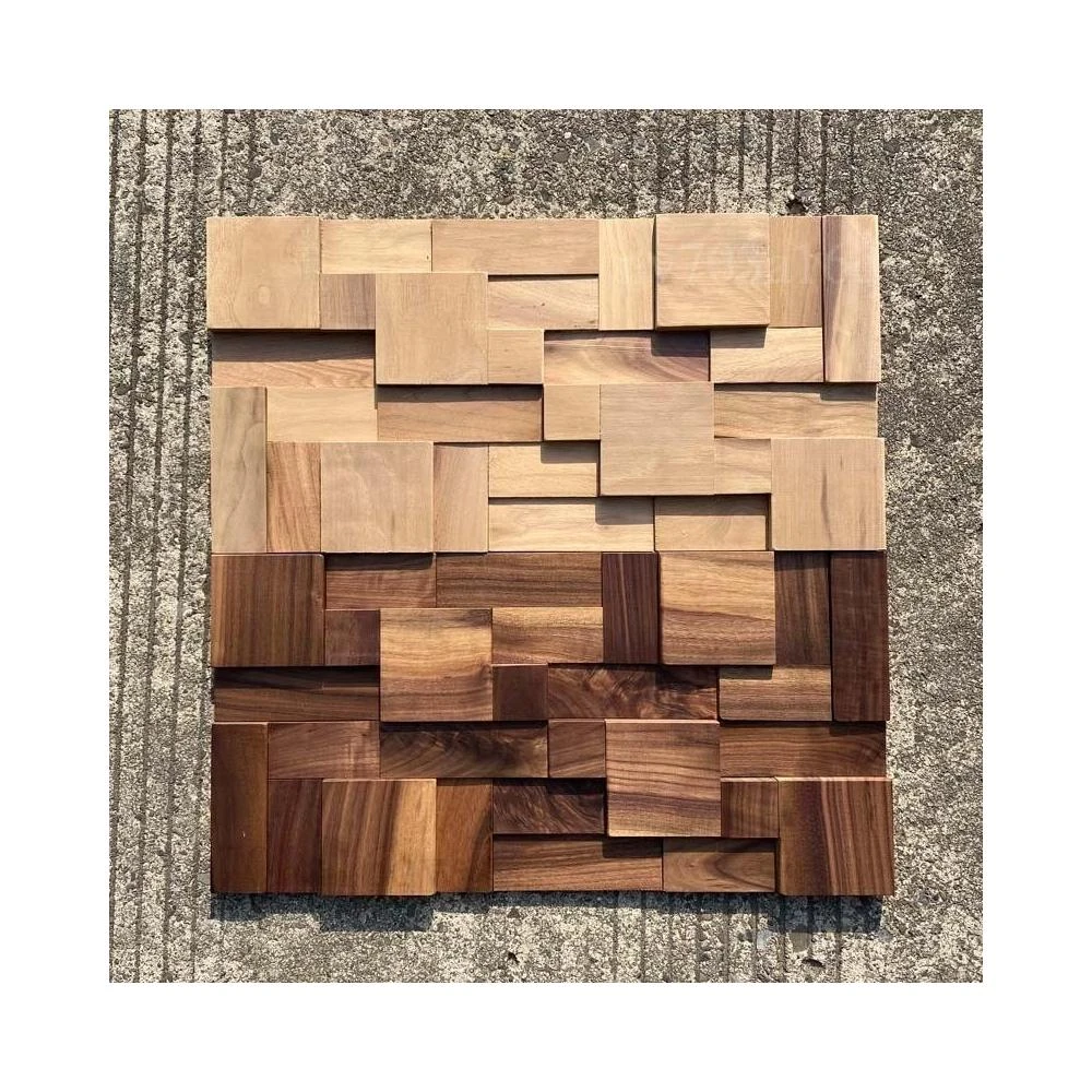 粘貼馬賽克牆貼 背景牆磚 牆面裝飾 商用背景牆 馬賽克擴散板 實木吸音板 飾面背景牆 木板木飾面 3