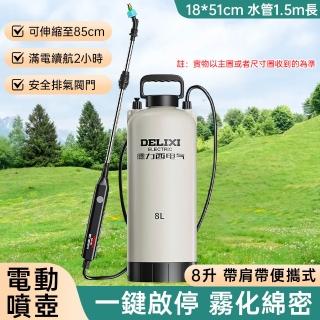 現貨速發電動噴霧器8L大容量噴霧器背負式電動噴霧機噴霧槍純銅電機手提