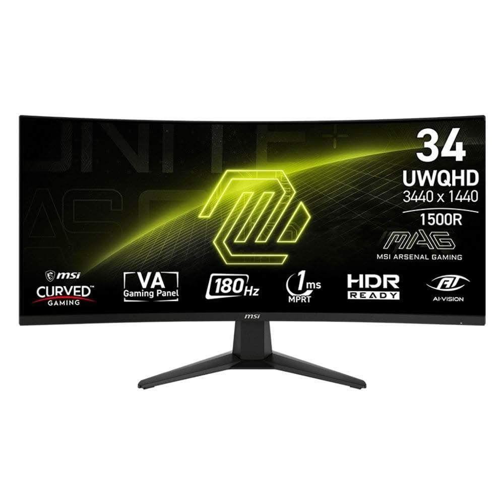 【MSI 微星】MAG 346CQ 曲面電競螢幕 34型 UWQHD VA/180Hz/1ms