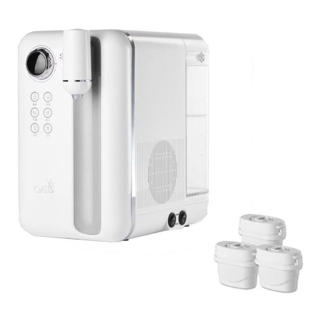 【OASIS】OASIS Curve 瞬熱製冷 UVC 濾淨飲水機 淨水器 SGS檢驗 可生飲 免安裝 桌上型 13段可調溫 贈濾心