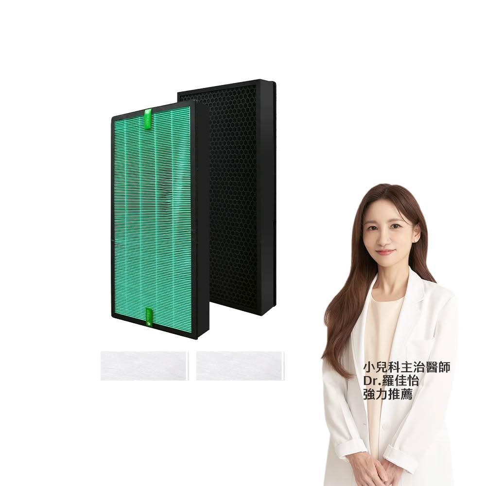 【Have Green Days 綠綠好日】兩入組_適用 3M FA-S500 S500-PF 複合式HEPA抗菌濾網