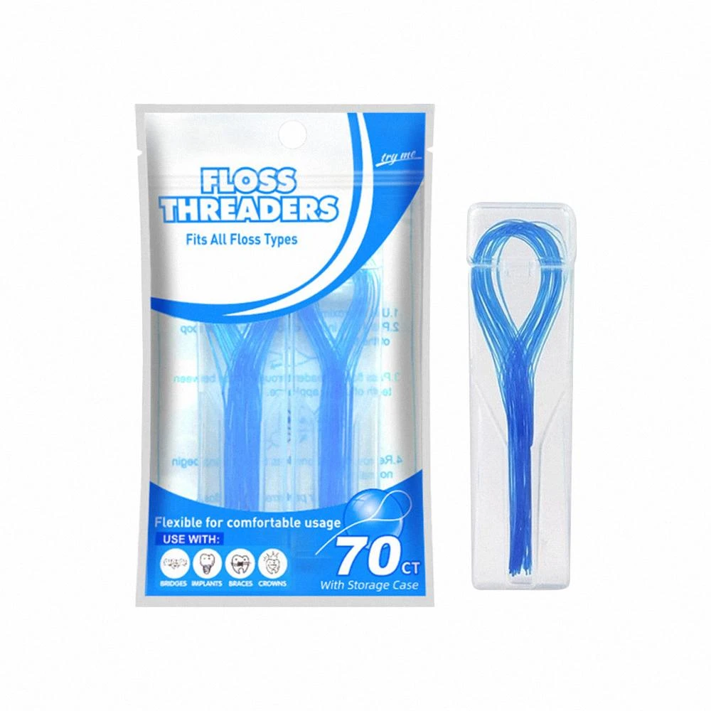 【178小舖】牙線穿引器 牙套假牙專用 35入 70入 (牙齒矯正用 牙橋穿引線 矯正牙線 牙套牙線 矯正牙線棒 牙套用牙線)