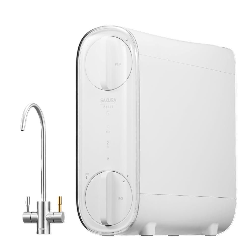 【SAKURA 櫻花】P-0233A 雙效RO淨水器 (含基本安裝)｜400G｜雙出水設計｜輕薄機身｜無桶設計｜純水回流｜P0233｜