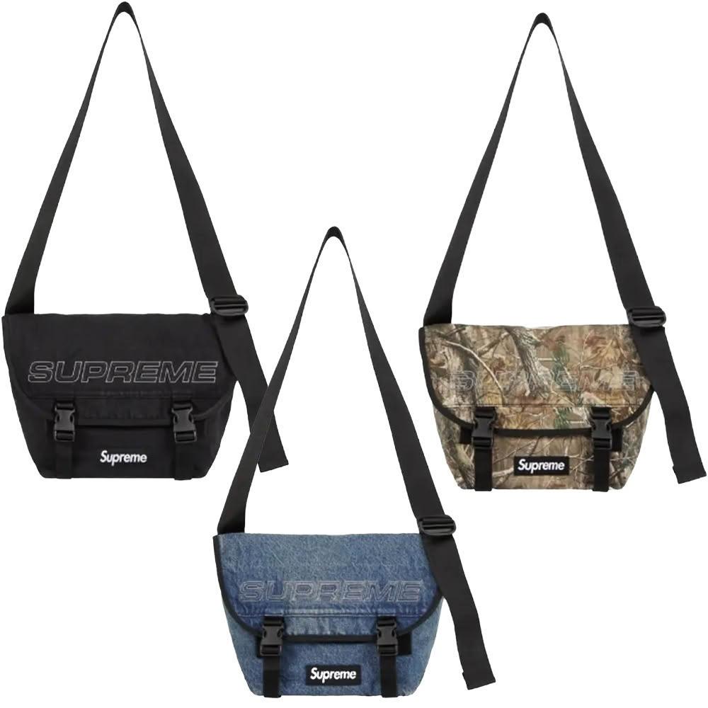 SUPREME】Supreme 25FW Denim Messenger Bag 丹寧郵差包黑牛仔藍落葉