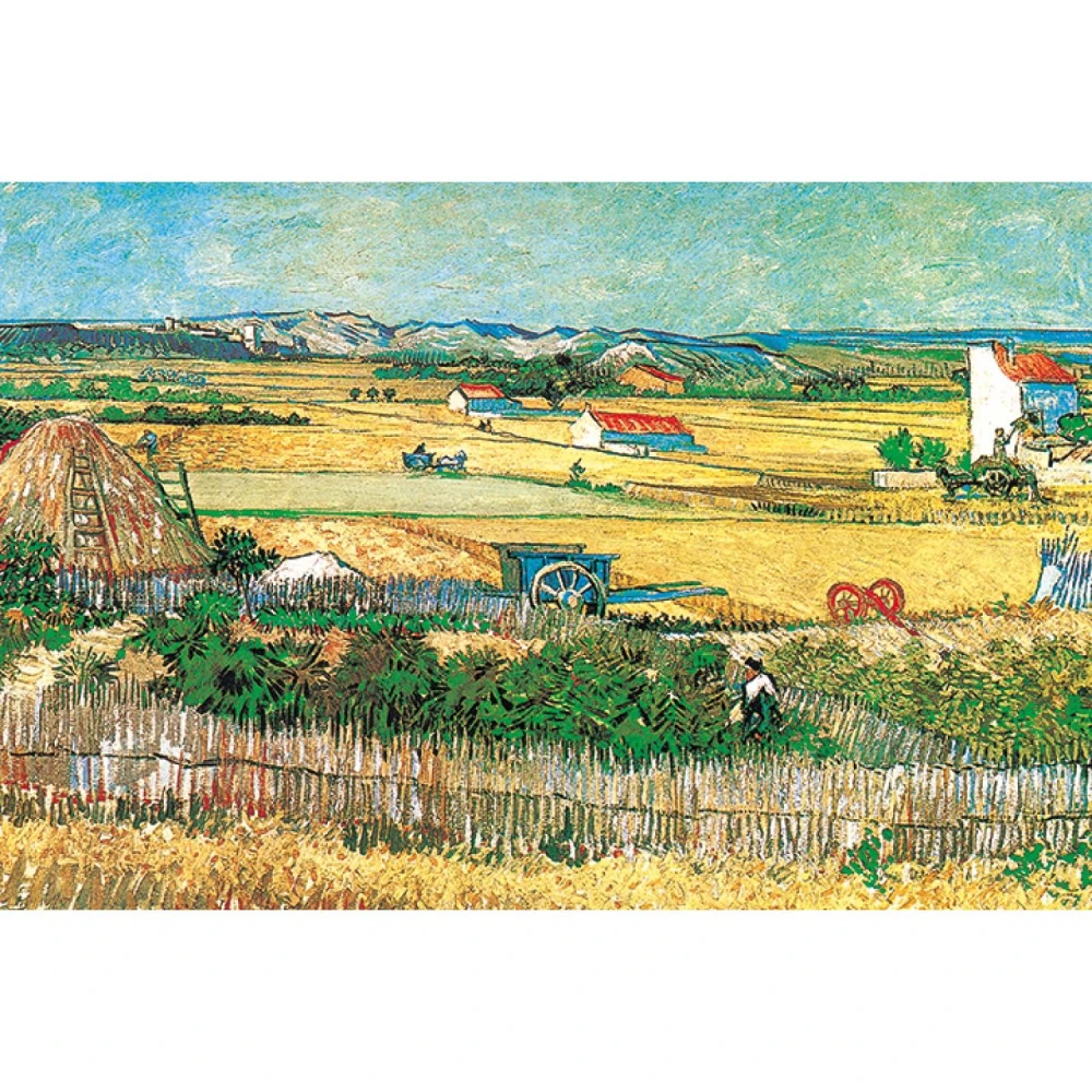 P2 拼圖】P2 - 西洋油畫-湖畔小屋台灣製204片達人極小拼圖24-015