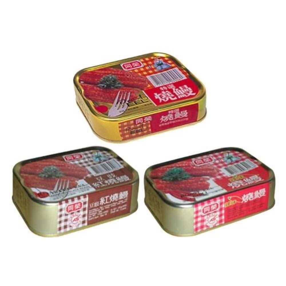 【彤老闆食品百貨】同榮燒鰻系列(豆鼓鰻/特選燒鰻/辣味燒鰻) 100G