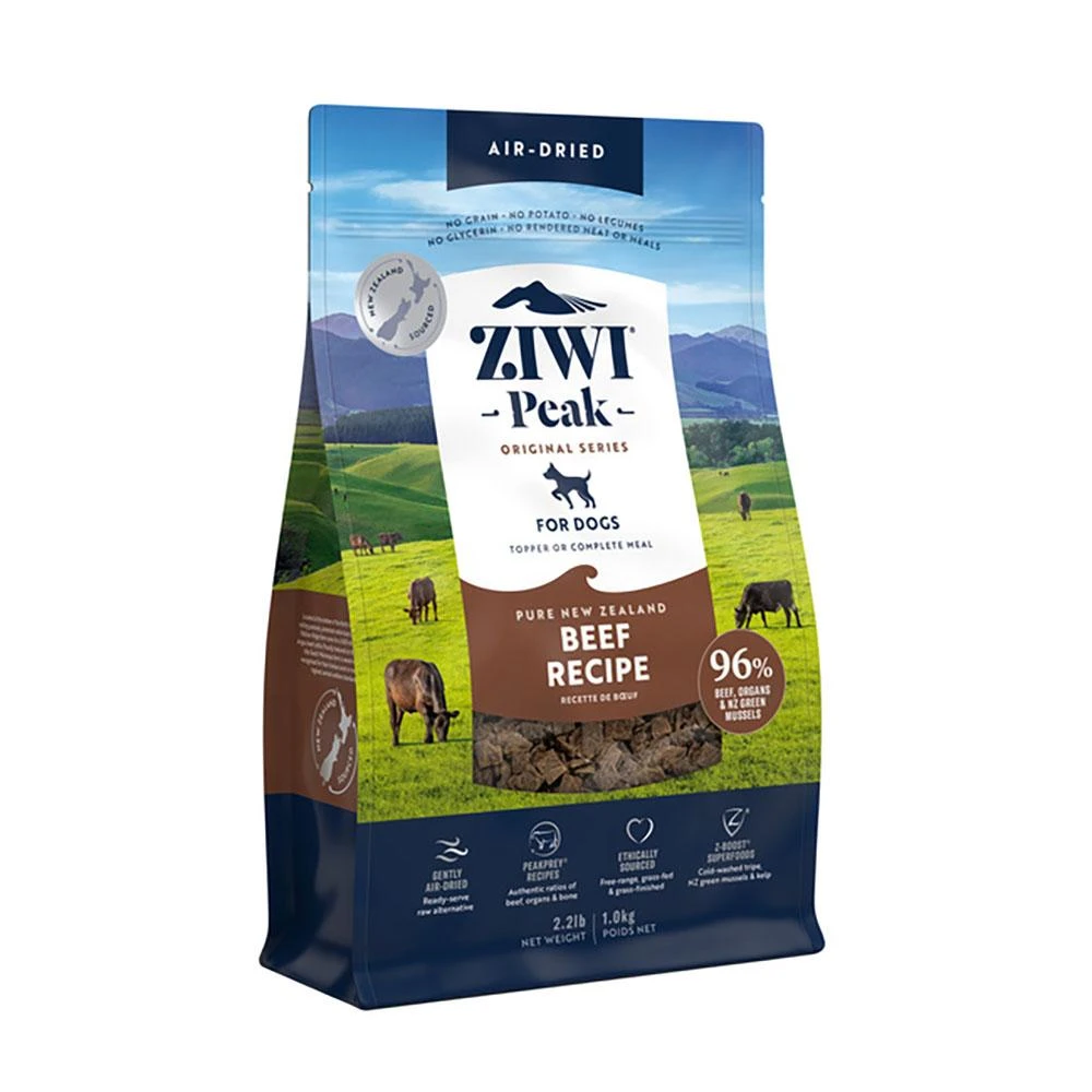 【ZIWI 巔峰】經典系列狗糧 牛肉1kg/2.5kg/4kg(狗飼料/全犬/成犬/生食肉片)
