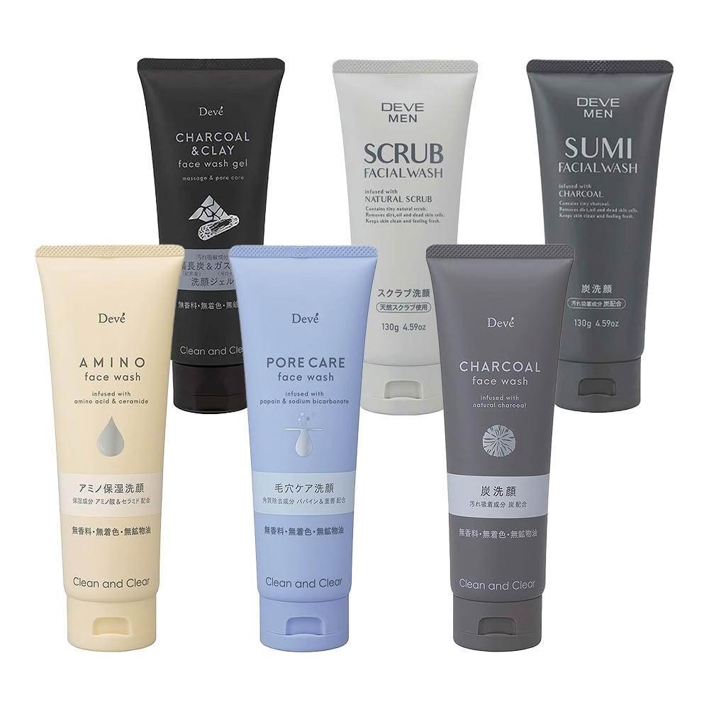 【KUM 熊野】DEVE 保濕 男性用 竹炭 深層 去角質 保濕 毛孔清潔 洗面乳 潔面乳130/170/200g