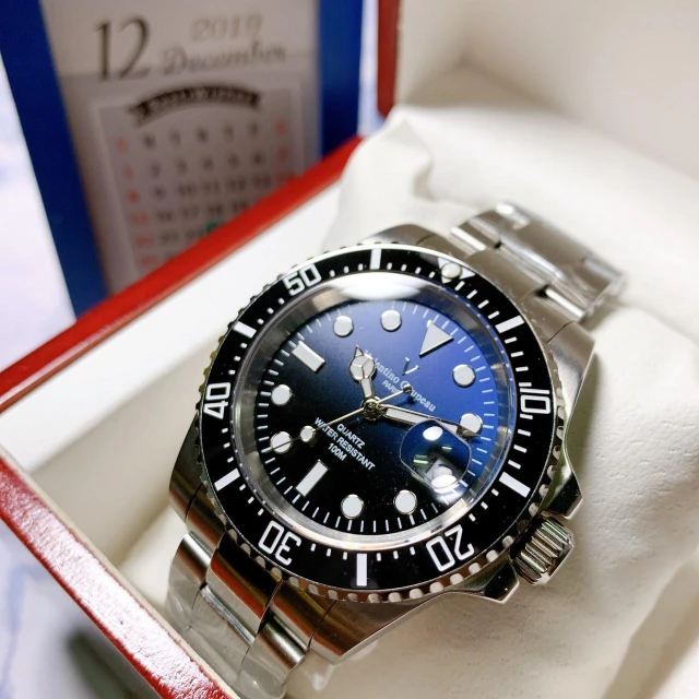 【Valentino Coupeau】C&F 免運【Valentino范倫鐵諾】專櫃精品 高質感大水鬼不鏽鋼腕錶 手錶 男錶女錶
