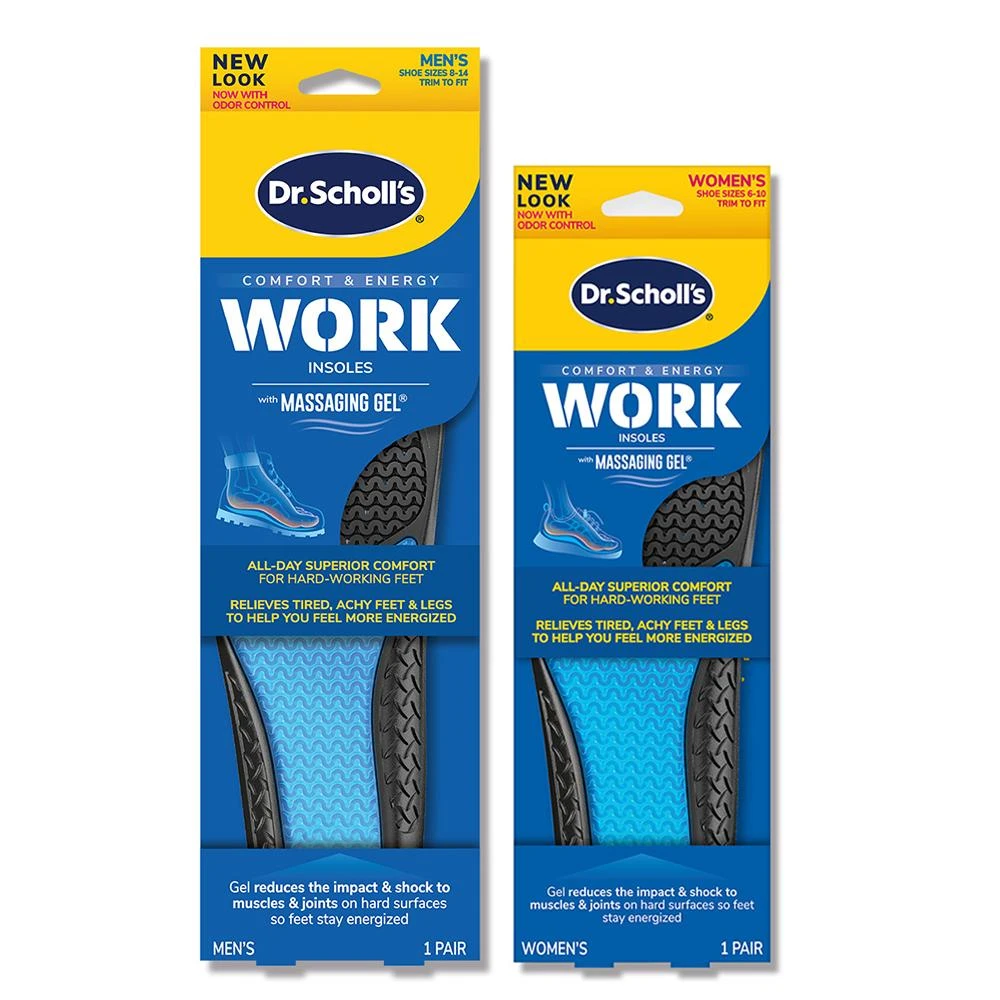 【Scholl 爽健】Dr. Scholl's 爽健久站工作舒緩按摩凝膠鞋墊