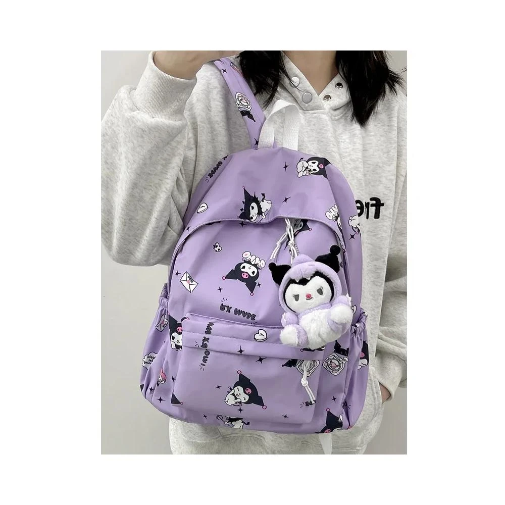 日系庫洛米少女書包國中生可愛軟妹背包女高中學生大容量雙肩包女