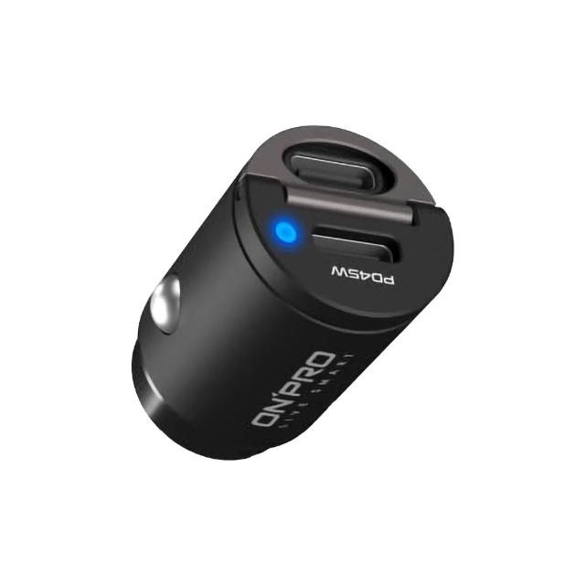 魔比歐 ONPRO GT-PD45MINI PD3.0 45W 超急速車用充電器 ( 雙USB-C 車充頭 快充 )