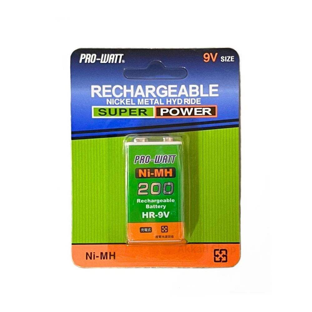【PRO-WATT】PRO-WATT 9V充電電池 容量200mah 電池