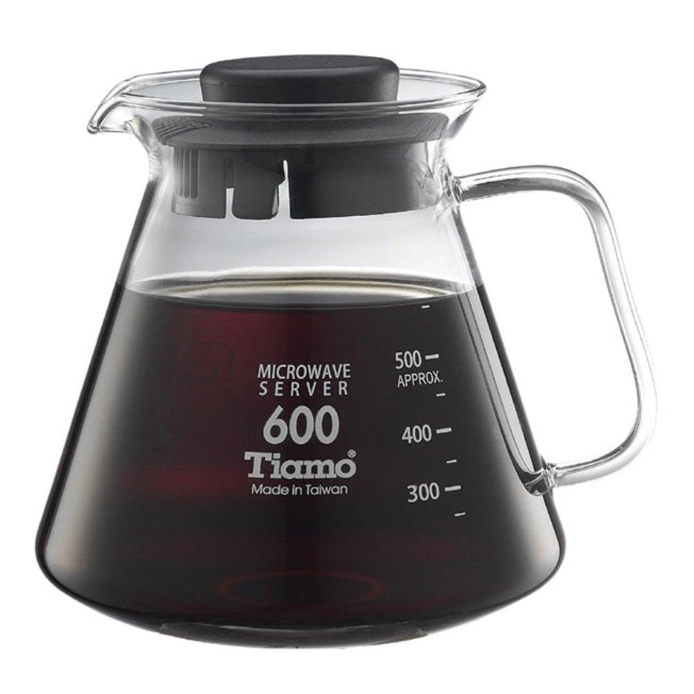 【Tiamo】TIAMO 耐熱玻璃咖啡花茶壺600cc HG2297 360cc HG2296 咖啡玻璃壺 公杯壺 咖啡下壺 手沖下壺