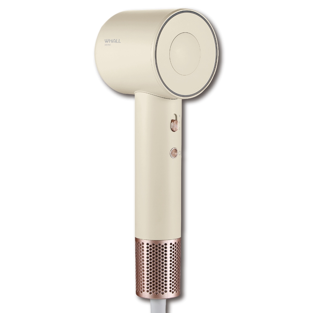 【WHALL】專業負離子吹風機 WD-901(極簡美型 自動冷熱交換 負離子強化護髮 WD901_Kimi極美職人推薦)