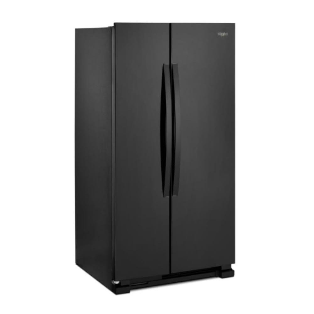 Whirlpool惠而浦 WRS315SNHB 黑色系雙門冰箱，740L超大容量，適合大家庭使用。尺寸902x1769x803mm，重量103kg，採用環保R600a冷媒，定頻馬達，年度耗電552度。墨西哥原裝進口，全機1年保固，含基本安裝服務。偏遠地區加收運費，到貨享10天猶豫期。以上規格以原廠為準，選購大容量冰箱首選！