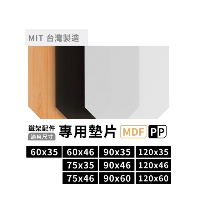 【KIWISH 奇意生活館】【鐵架配件】一英吋層架專用墊片 黑色/白色/木紋 PP板 配件 墊片 鐵架配件 置物架
