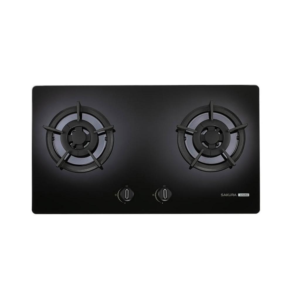 SAKURA櫻花 智能 二口 小面板 易清 檯面爐 黑玻 G2522BG 瓦斯爐 二口爐 (全國安裝)
