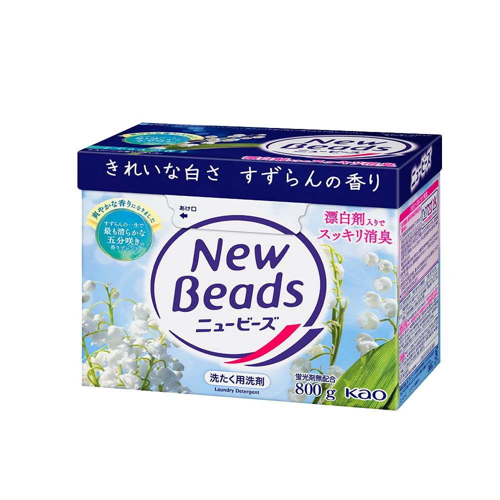 晶站 新包裝 日本 花王 KAO 酵素洗衣粉 洗衣服 洗衣粉 鈴蘭花香 800g 花王洗衣粉 盒裝