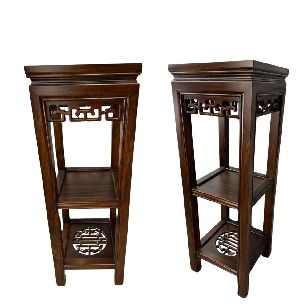 永羣沉香花台四角花台雞翅木藝品桌子實木仿古傢具邊角桌放花瓶