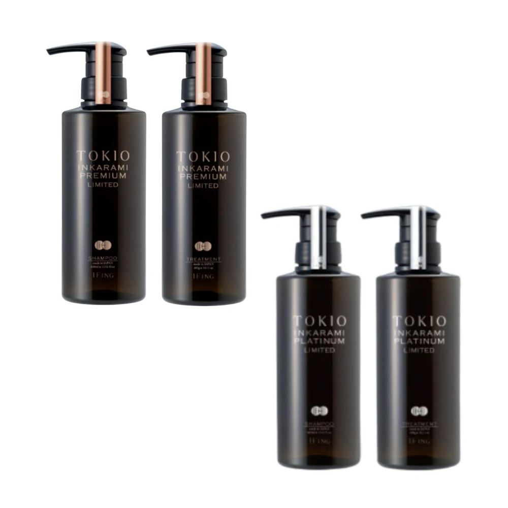 【TOKIO IE 京喚羽】【TOKIO IE PREMIUM LIMITED 頂級加強版 金色 銀色 洗髮＋護髮組合 各400ml】濃度升級