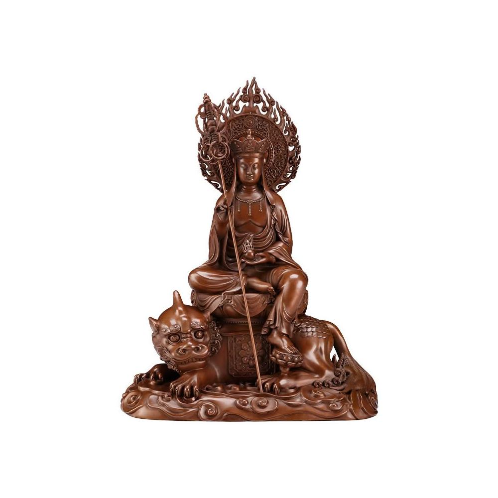 Z紫銅四大名山佛像文殊普賢觀音地藏菩薩坐像家居辦公室供奉佛像MMLD1118D