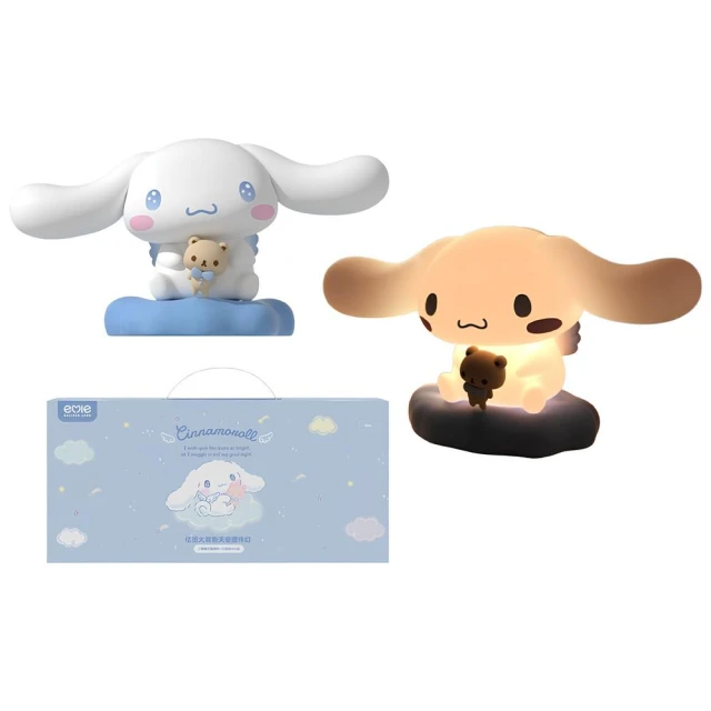 【SANRIO 三麗鷗】大耳狗 天使 拍拍燈 3D立體造型 床頭燈 小夜燈 一拍即亮 捏捏燈 解壓 擺件 兒童夜燈 送禮 生日 禮物 交換 聖誕