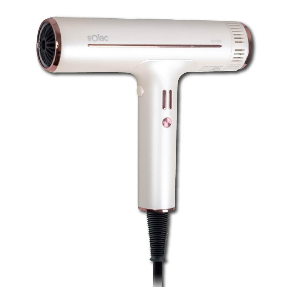 【SOLAC】專業負離子吹風機 SD-1000 頂級沙龍 速乾護髮 極輕美型 大風量 附烘罩造型組 SD1000_Kimi極美職人推薦