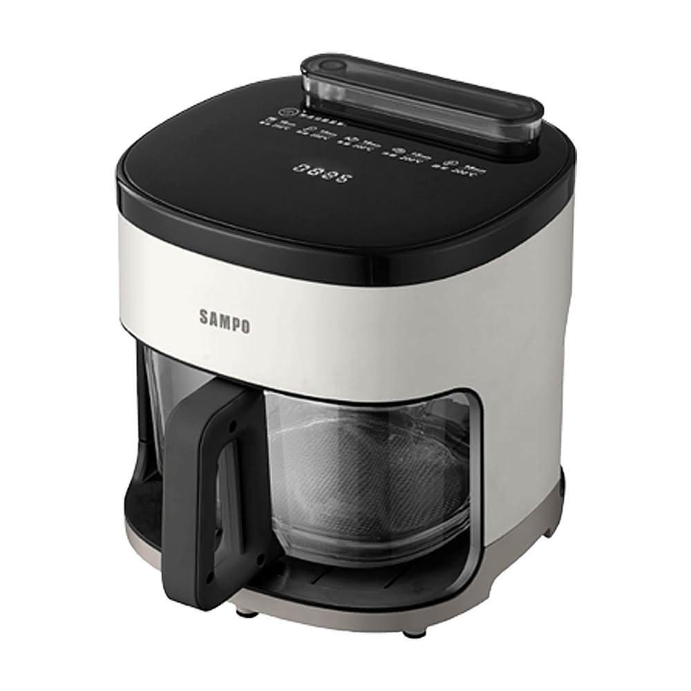 【SAMPO 聲寶】領券結帳再折!!4.2L蒸氣玻璃氣炸鍋 KZ-BA04G